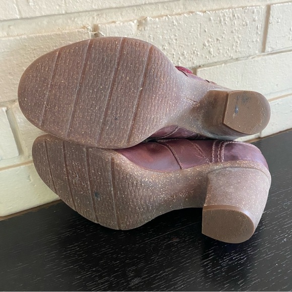 Clarks Womens Carleta Prato Mary Jane Heels Size 7 Leather Academia Comfort - Picture 5 of 7